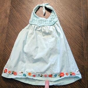 Gymboree Halter Top w/ Embroidered Flowers